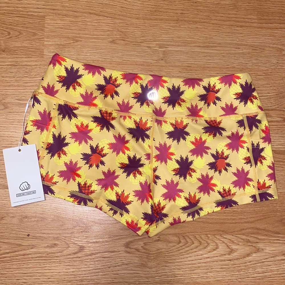 ✨New✨ Feed me fight me pineapple palm tree shorts